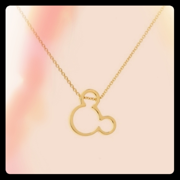 Gold Mickey Mouse Necklace - Picture 2 of 5